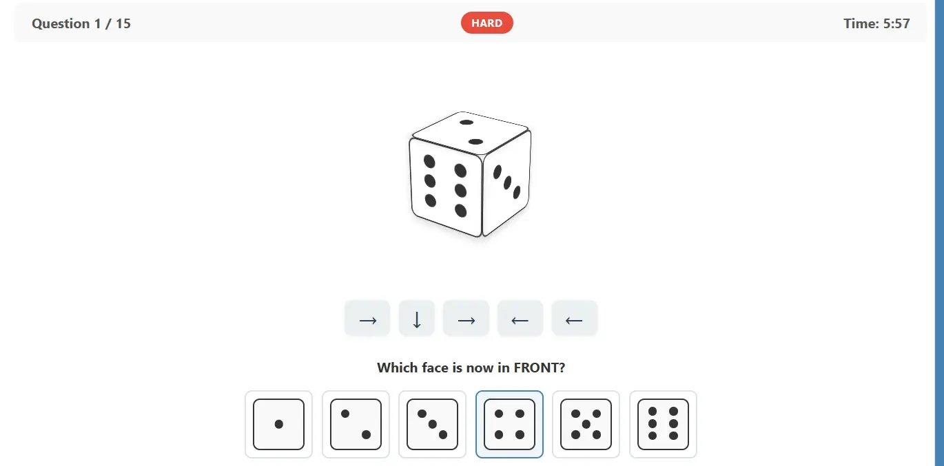 Dice Rotation test preview