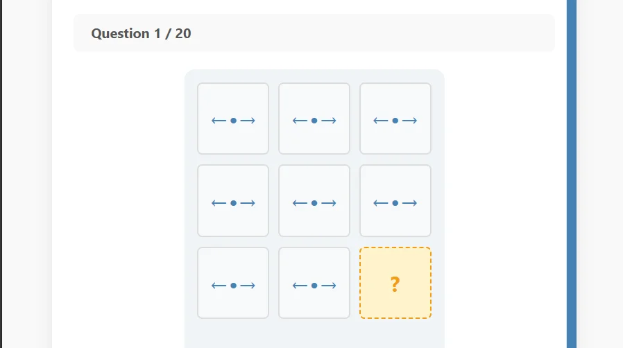 Matrix Reasoning test preview