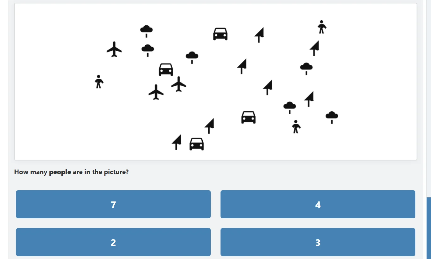 Visual Matching test preview