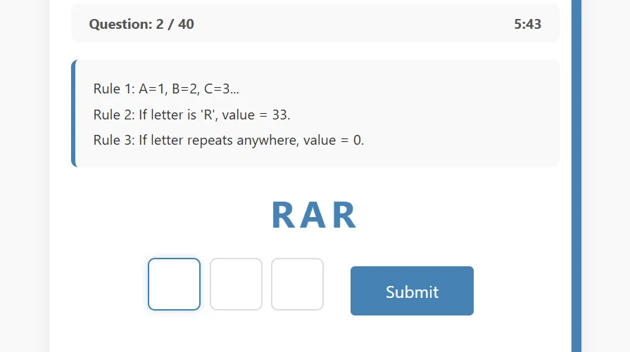 Word-Number Transformation test preview